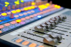 sound music mixer control panel